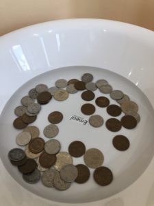 硬貨の洗浄